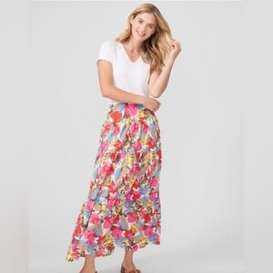 NWT! J. McLaughlin, Ophelia Maxi Skirt in Coconut Grove, Size Small, MSRP $188
